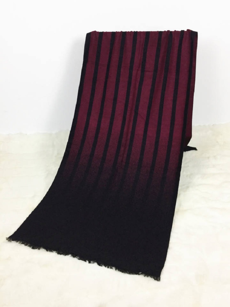Wholesale gradient twill cotton viscose shoulder shawl and scarf with hand-embroidered design for ladies Item Picture