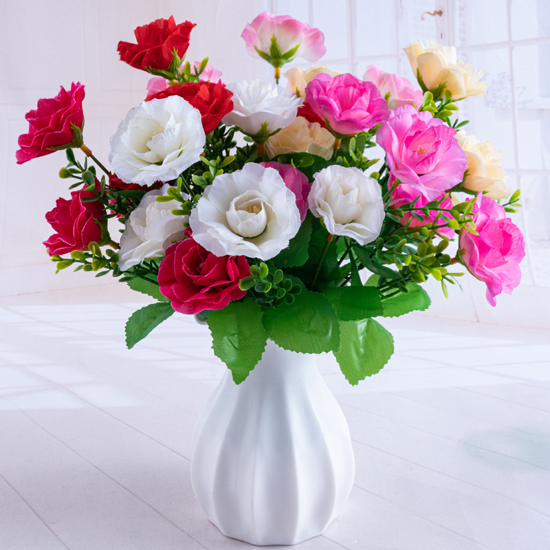 Direct sales of 5-headed four-eared artificial flower bouquets from the artificial flower manufacturer