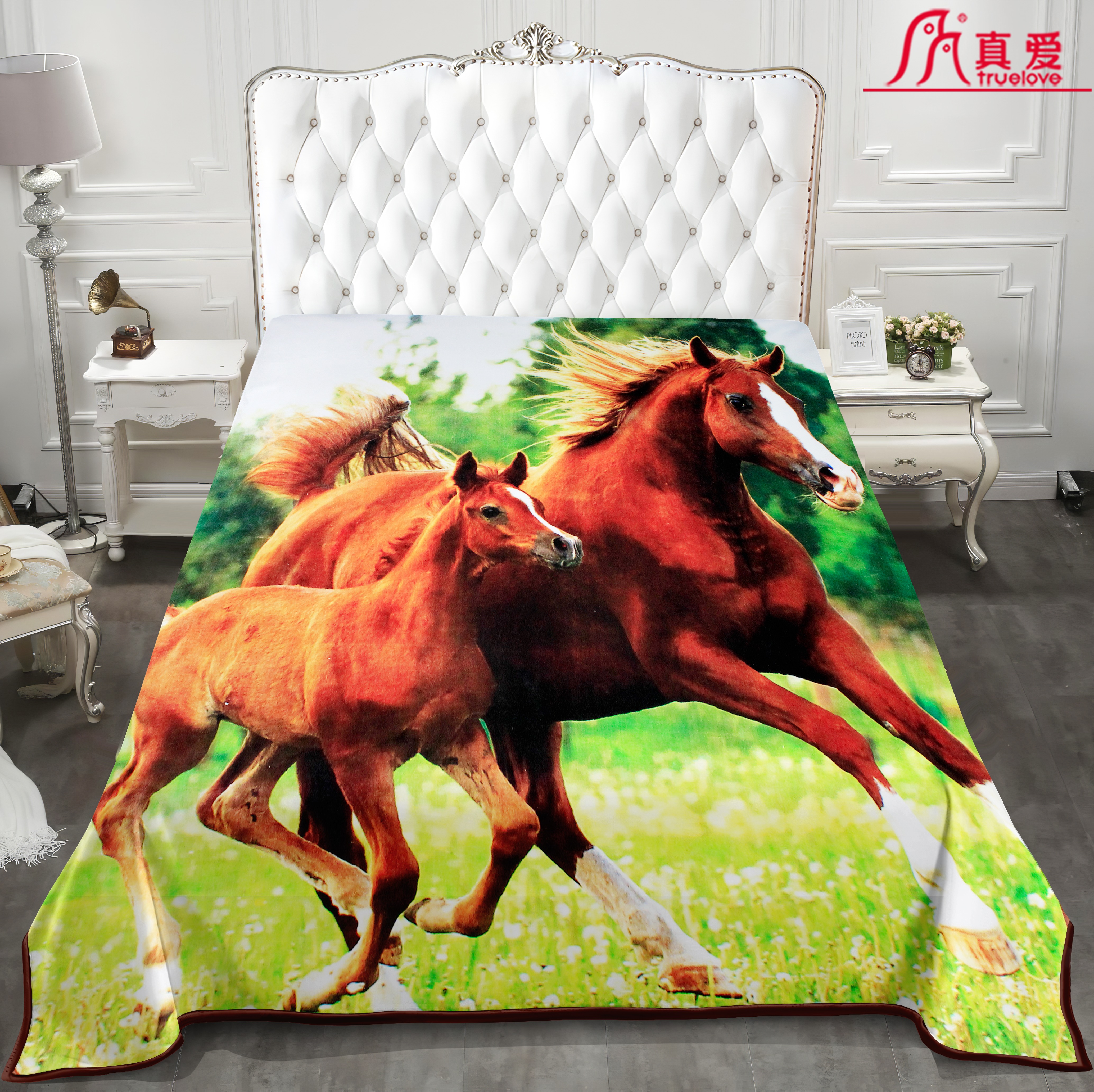 法兰绒毯实物图