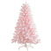 粉色喷雪ins风圣诞树圣诞节装饰品场景布置圣诞摆件粉色喷雪圣诞树PVC圣诞树带雪圣诞树图
