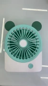 The 082 cartoon charging fan comes in three colors: pink, blue and black, with one setting. It is a handheld fan that is easy to carry Application Scenario
