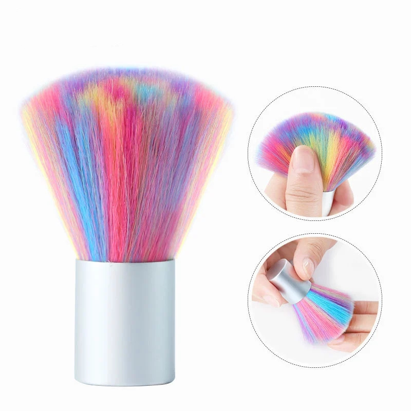 Wholesale of cross-border nail art tools, powder makeup brushes, seven-color brushes, dust brushes, short-handled shanilak