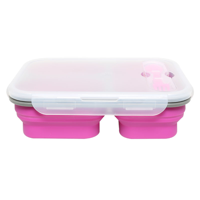Creativa 3 compartimiento de silicona plegable lunchbox details Picture