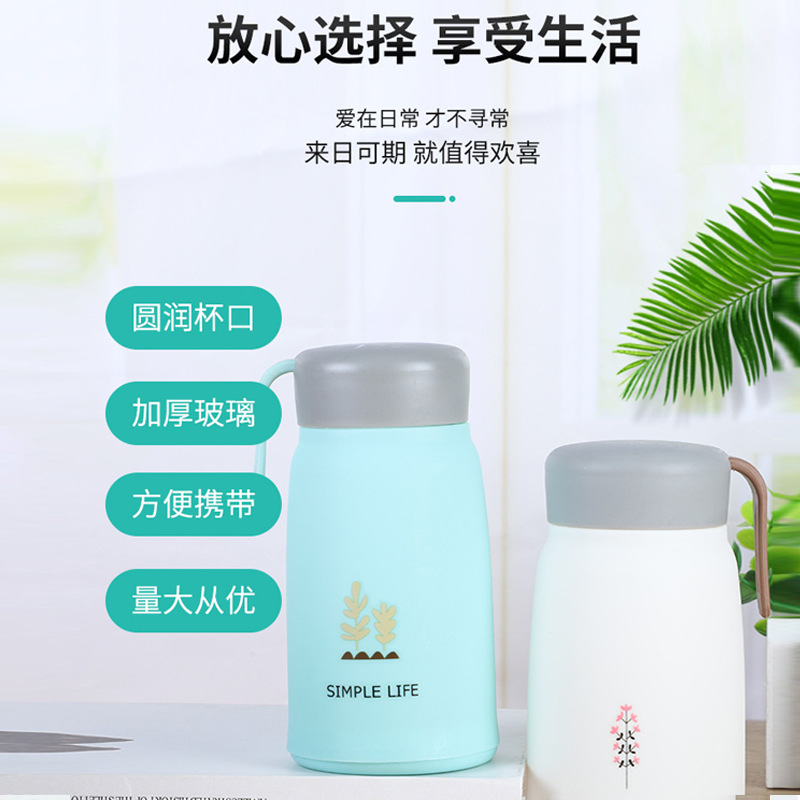 Export of cartoon Little Q glass water cups Application Scenario