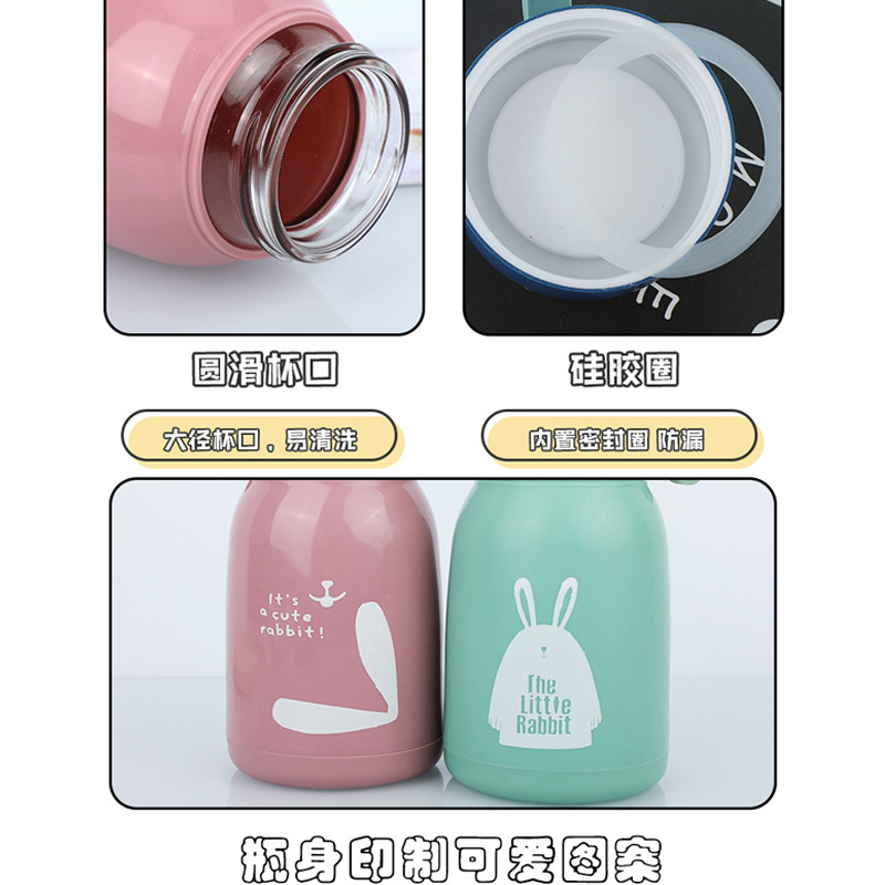 Creative double-layer portable portable glass cups for export