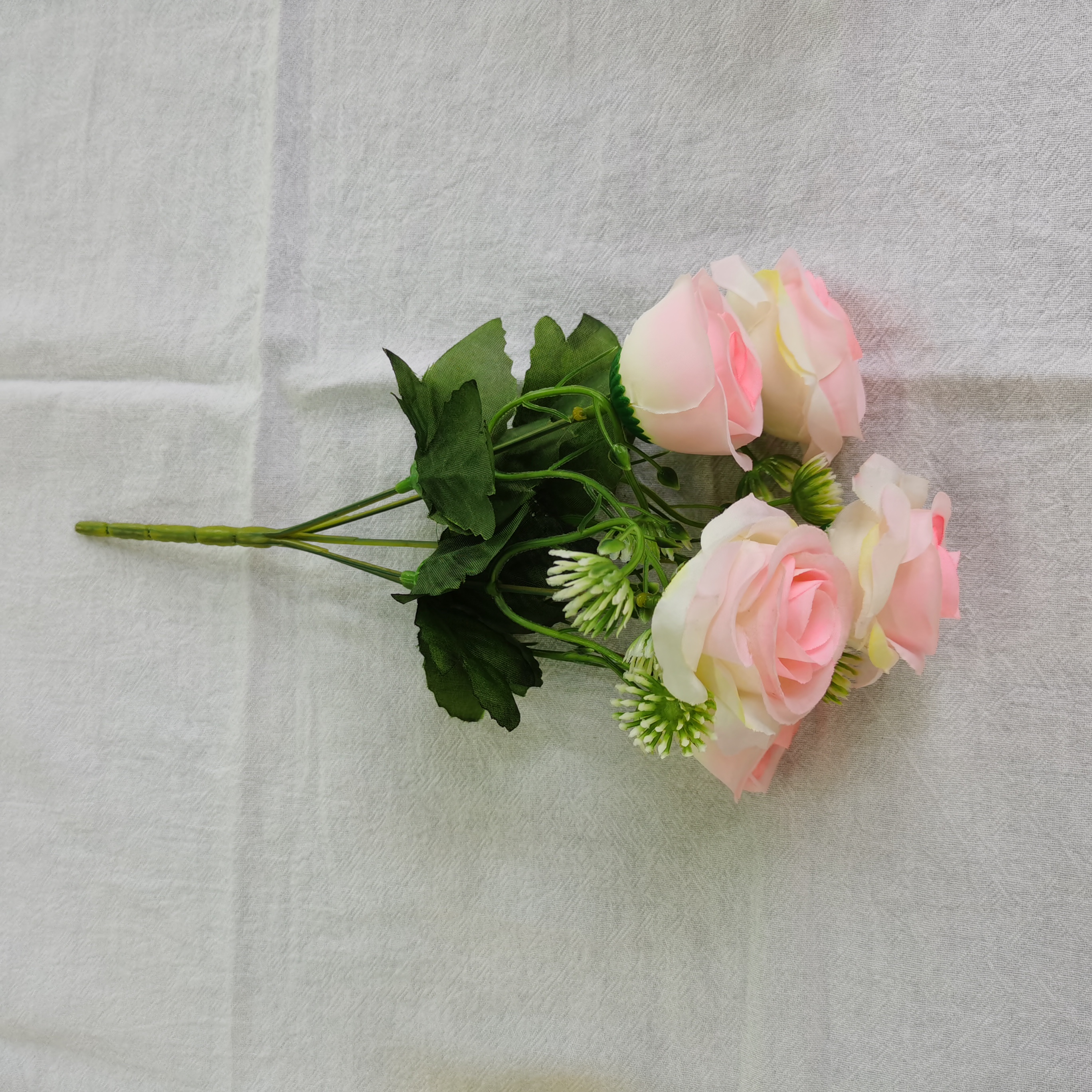 Direct sales of artificial flower manufacturers: 5-head No. 2 high-quality grass rose artificial flower bouquets Specification image