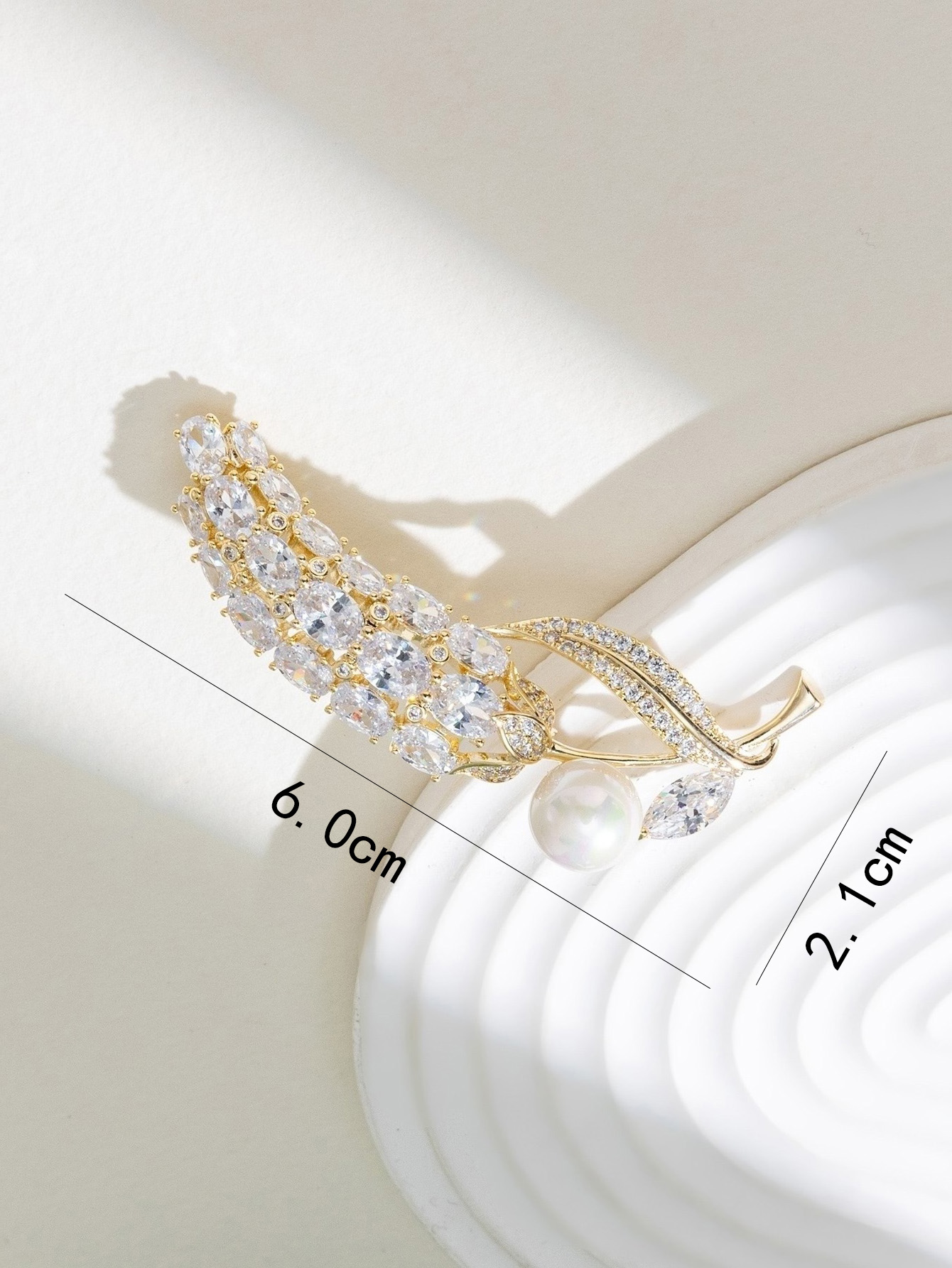 The Xuhui brand's best-selling new high-end, fashionable and stylish wheat ear brooch is versatile Item Picture