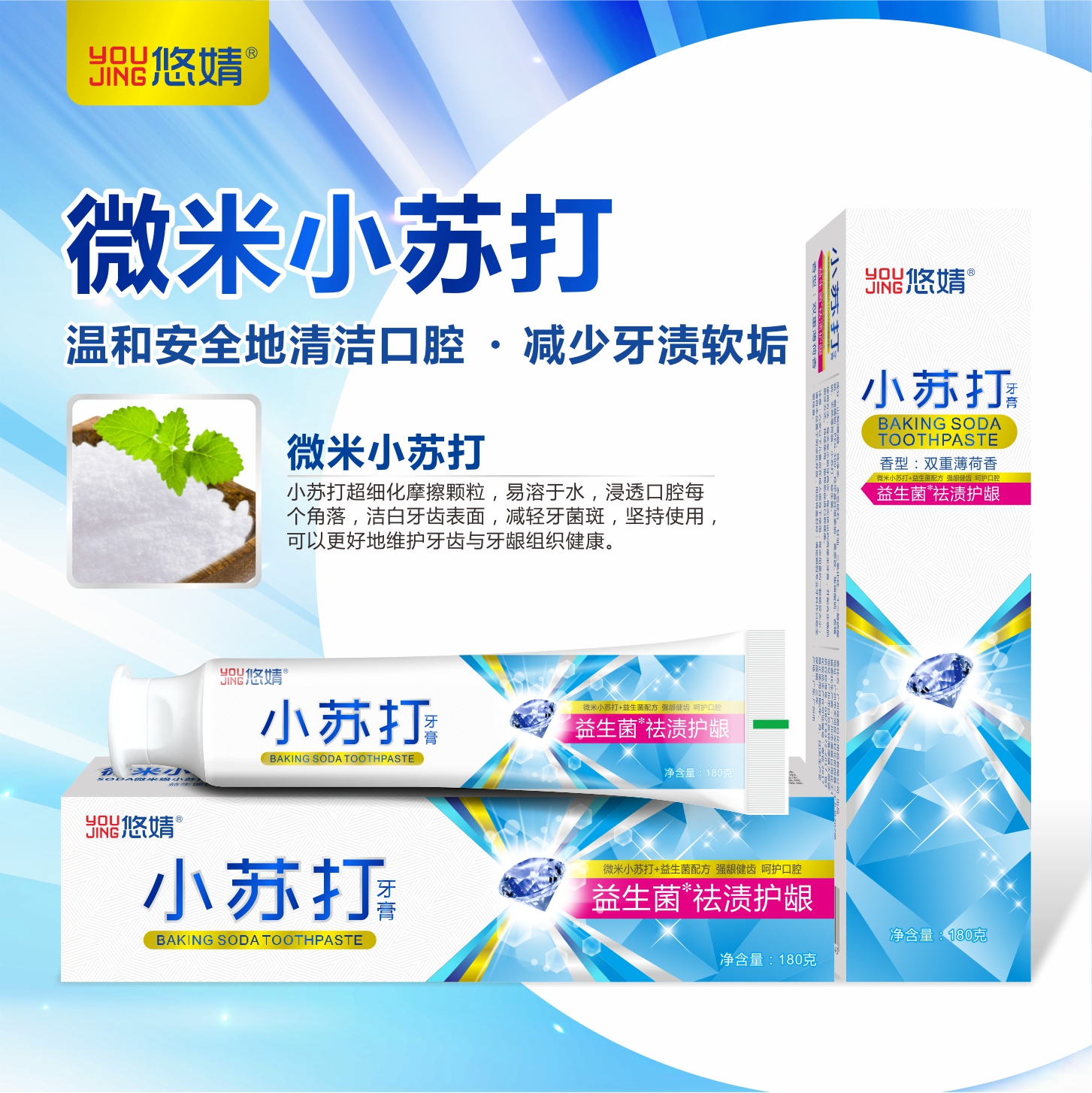 祛渍牙膏/亮白牙膏/护龈牙膏细节图