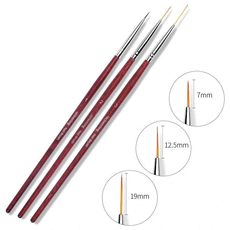 Cross-border nail art pen, nail string, painting pen, carved outlining pen, black rod redwood rod string pen, shanilak