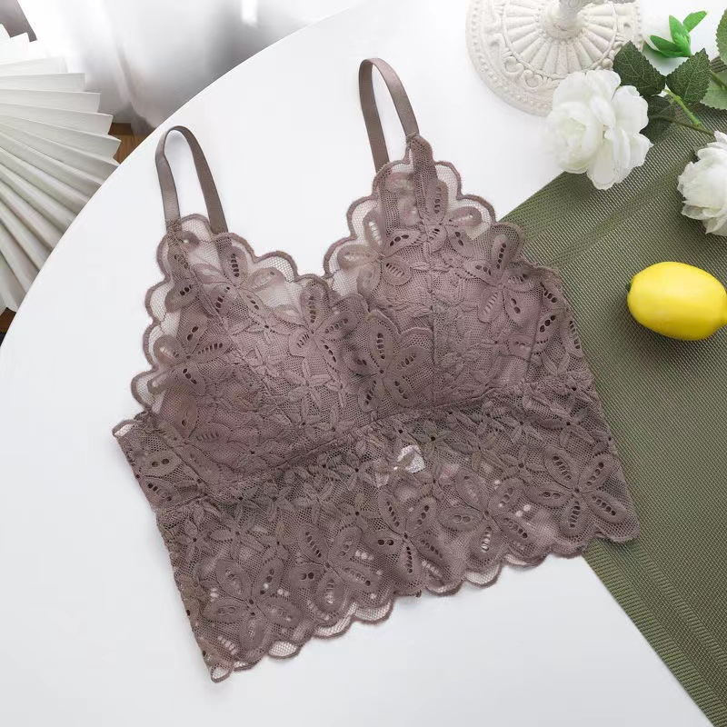 新款时尚柔软内衣女无钢圈防下垂女士舒适文胸8