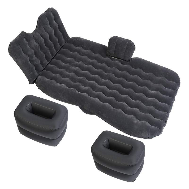 Car upholstery Car inflatable bed head guard flocking inflatable bed PVC flocking car inflatable mattress Travel inflatable bed QW78