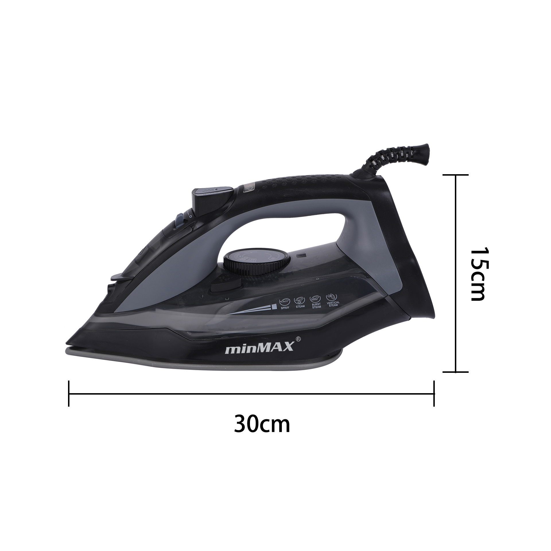 minMAX Steam Iron, household handheld electric iron, MNI-8018 travel wire iron, portable iron details Picture