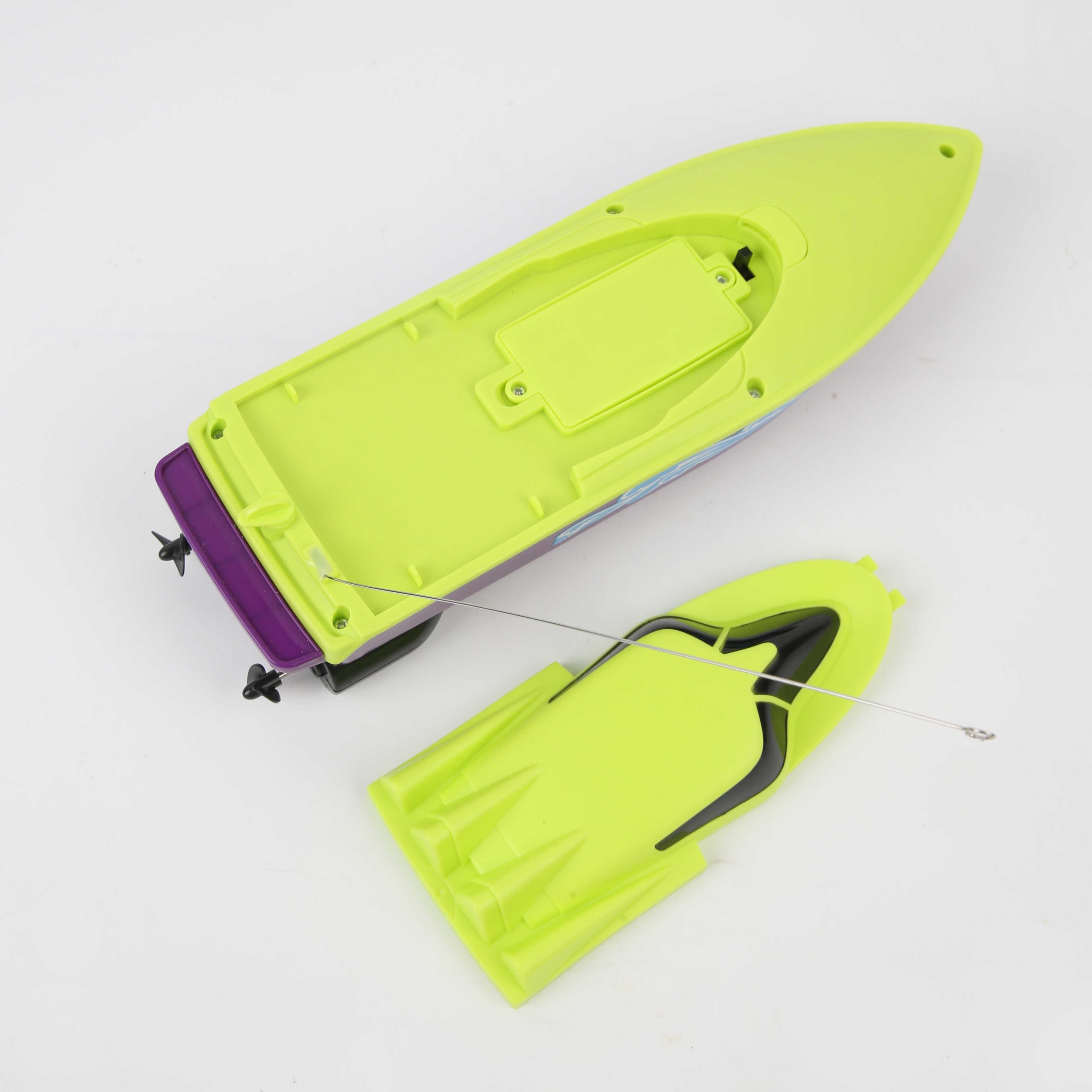 Remote-controlled aircraft carrier toy in green Item Picture