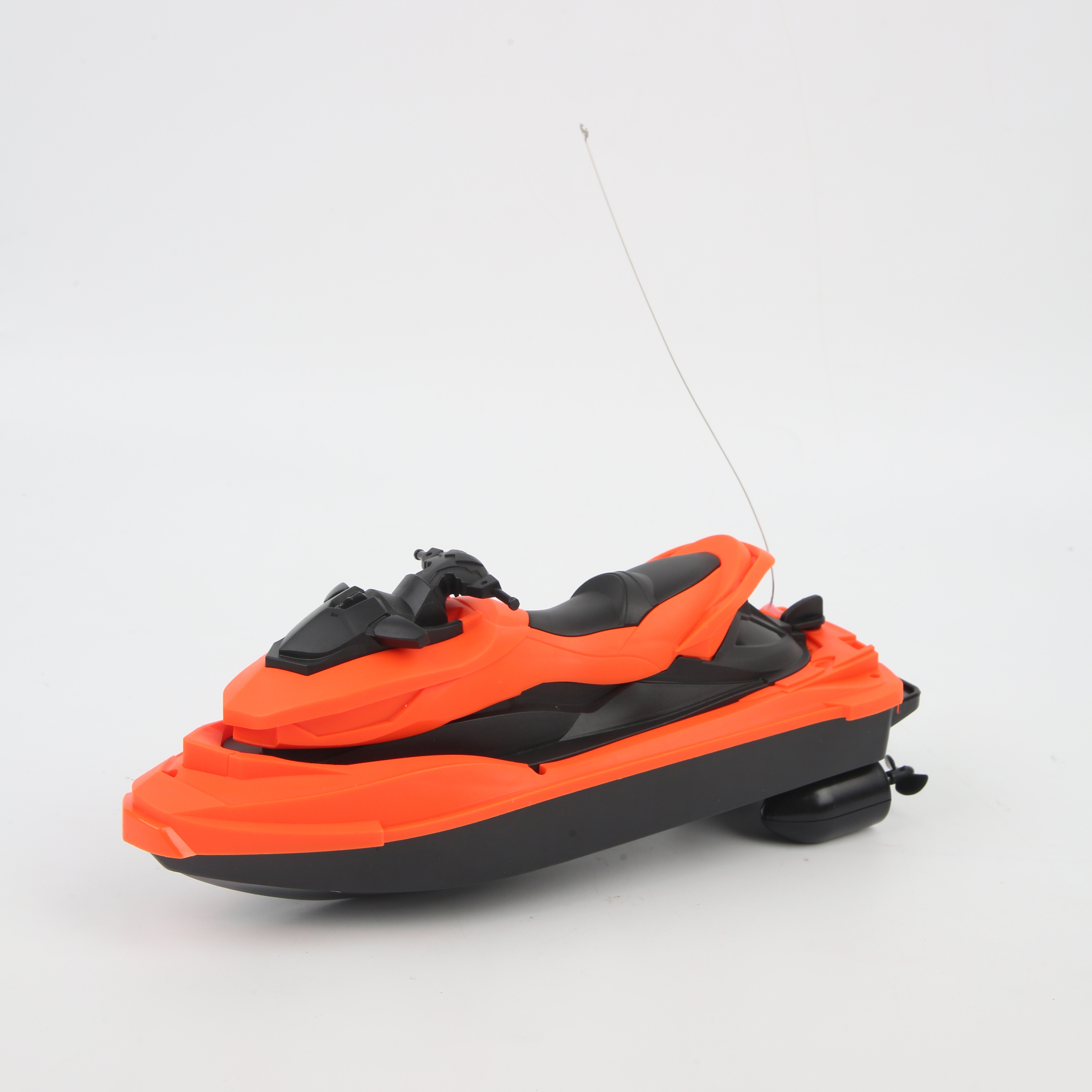 Remote-controlled aircraft carrier toy in red Application Scenario