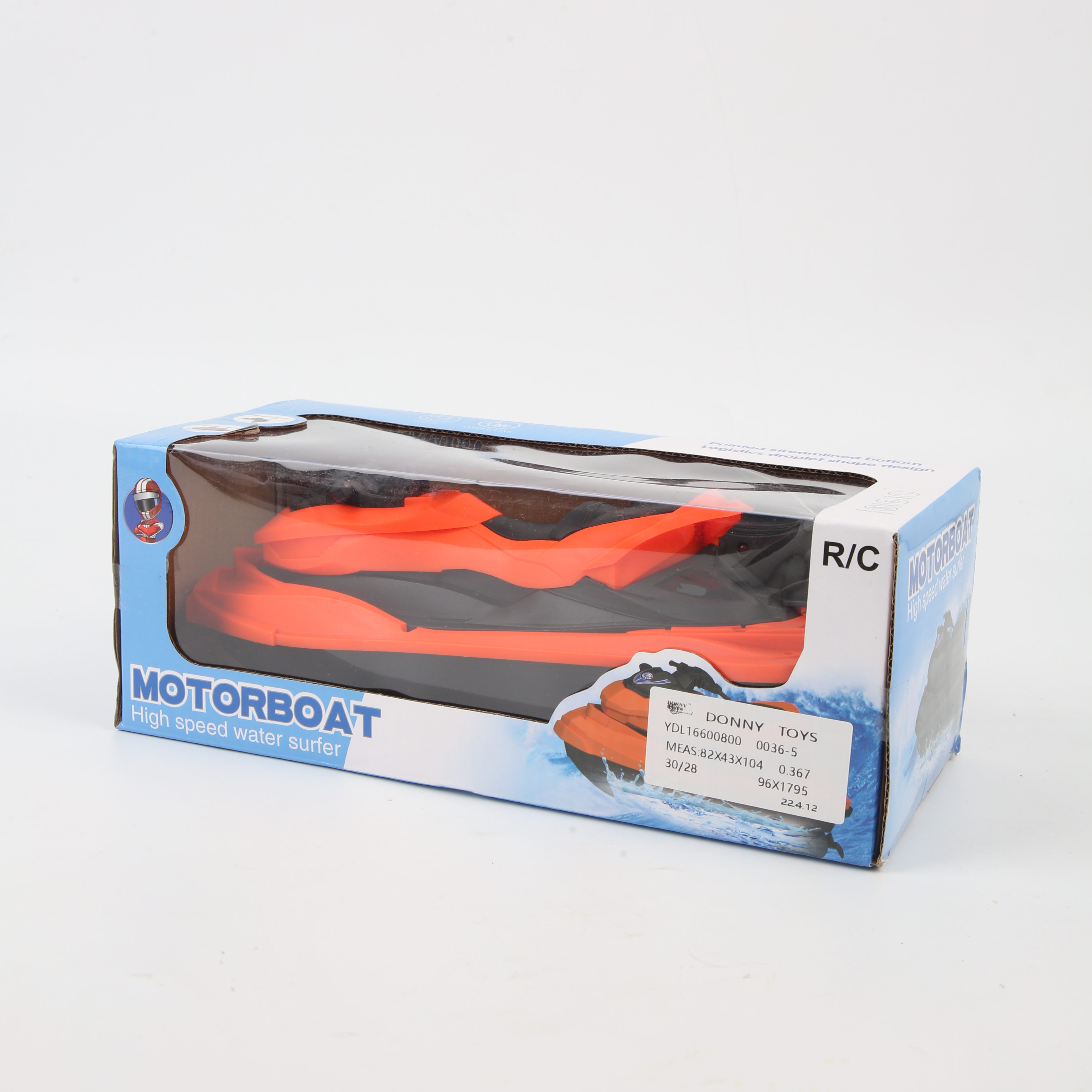 Remote-controlled aircraft carrier toy in red