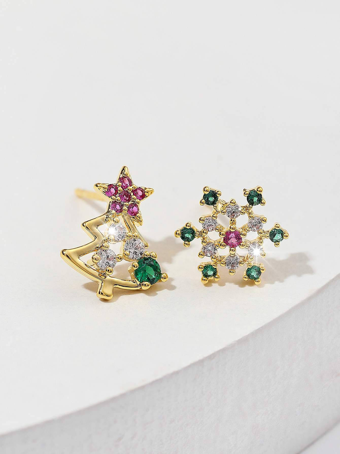 饰品/耳饰/耳钉/3对耳钉/滴油产品图