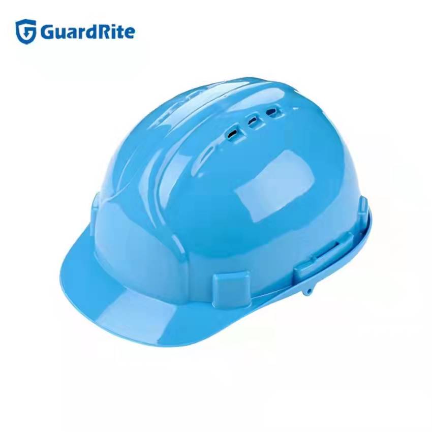 厂家直供 CE证书 工地加厚透气款ABS安全帽 建筑旷工工人防砸头盔  可印LOGO详情图2