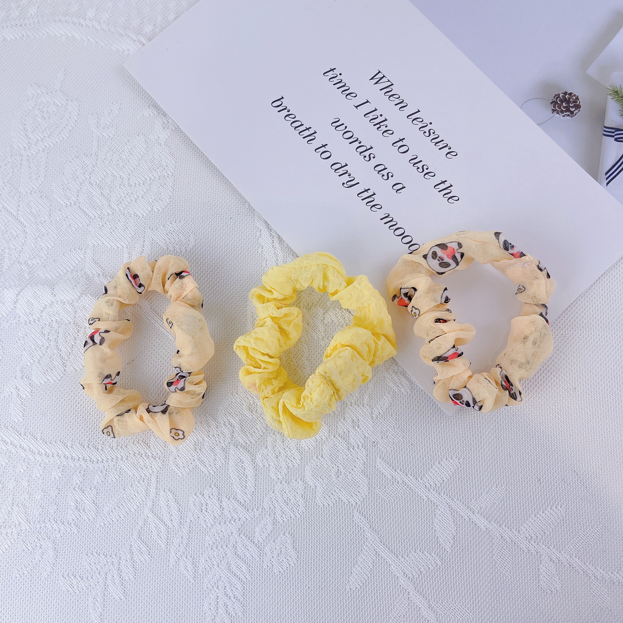 Bikini set - Panda Small Intestine Hair Band Item Picture
