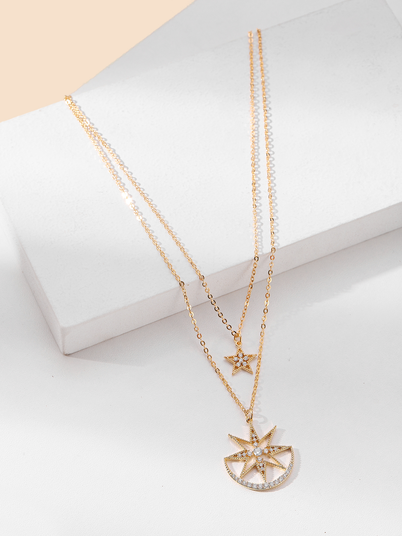 Xuhui brand Mangxing Zircon gold-plated necklace sweater chain women's new luxury and fashionable accessories Item Picture