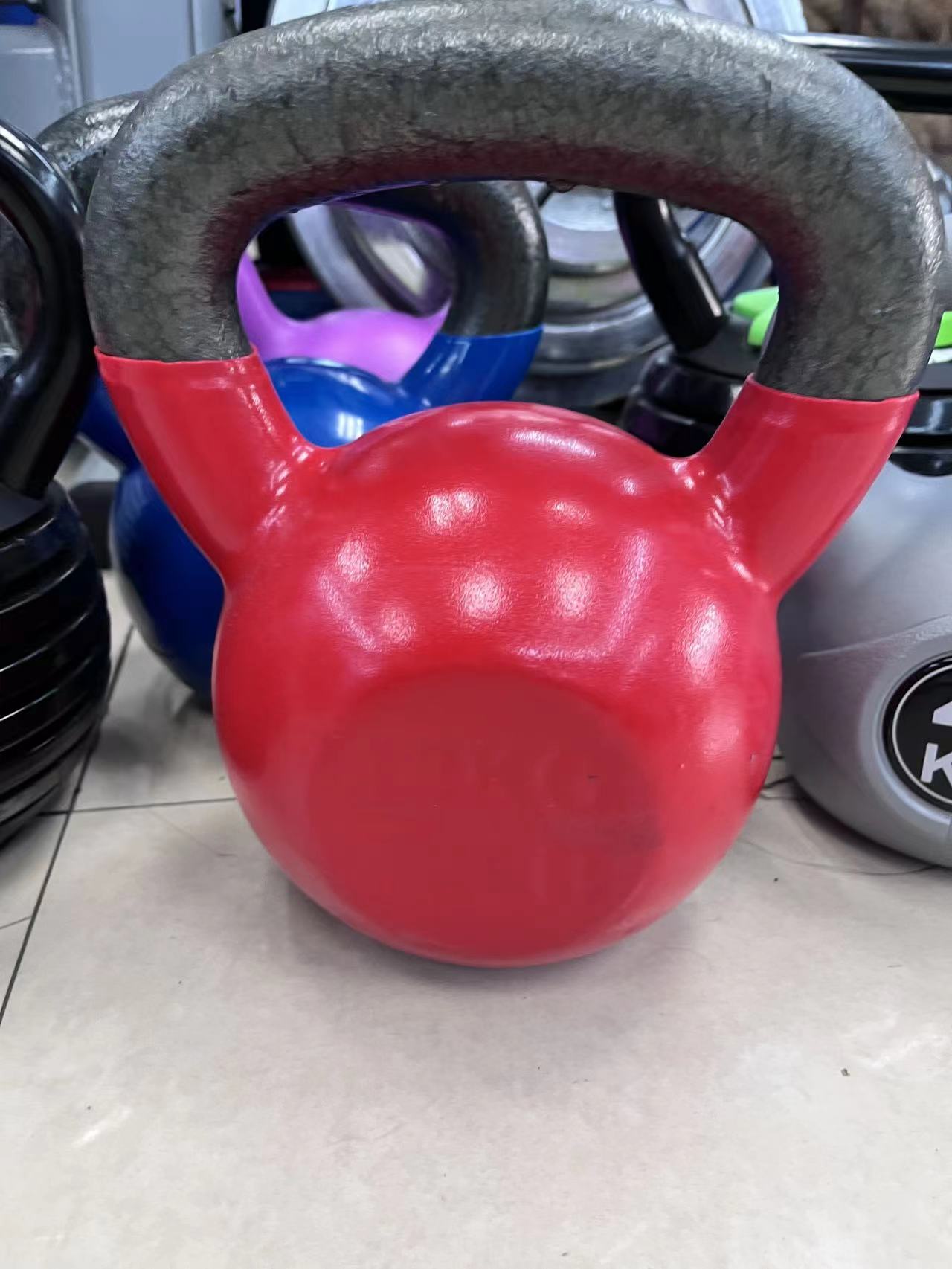 Yongtao Sports dipped plastic kettlebell 4kg