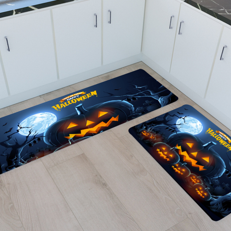 千思跨境百万创意新品万圣节创意想法厨房吸水垫 入门厨房玄关皆可