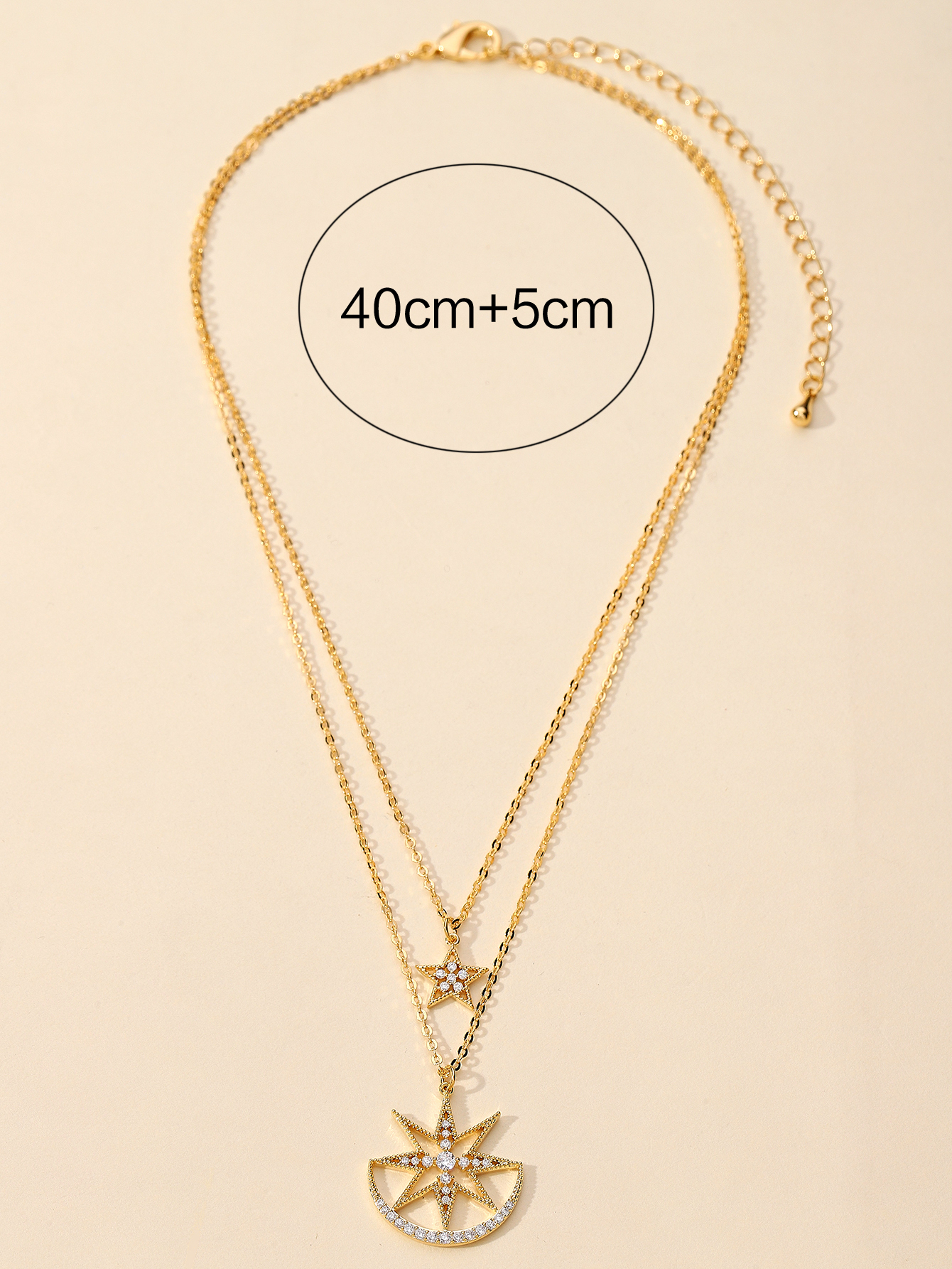 Xuhui brand Mangxing Zircon gold-plated necklace sweater chain women's new luxury and fashionable accessories Application Scenario