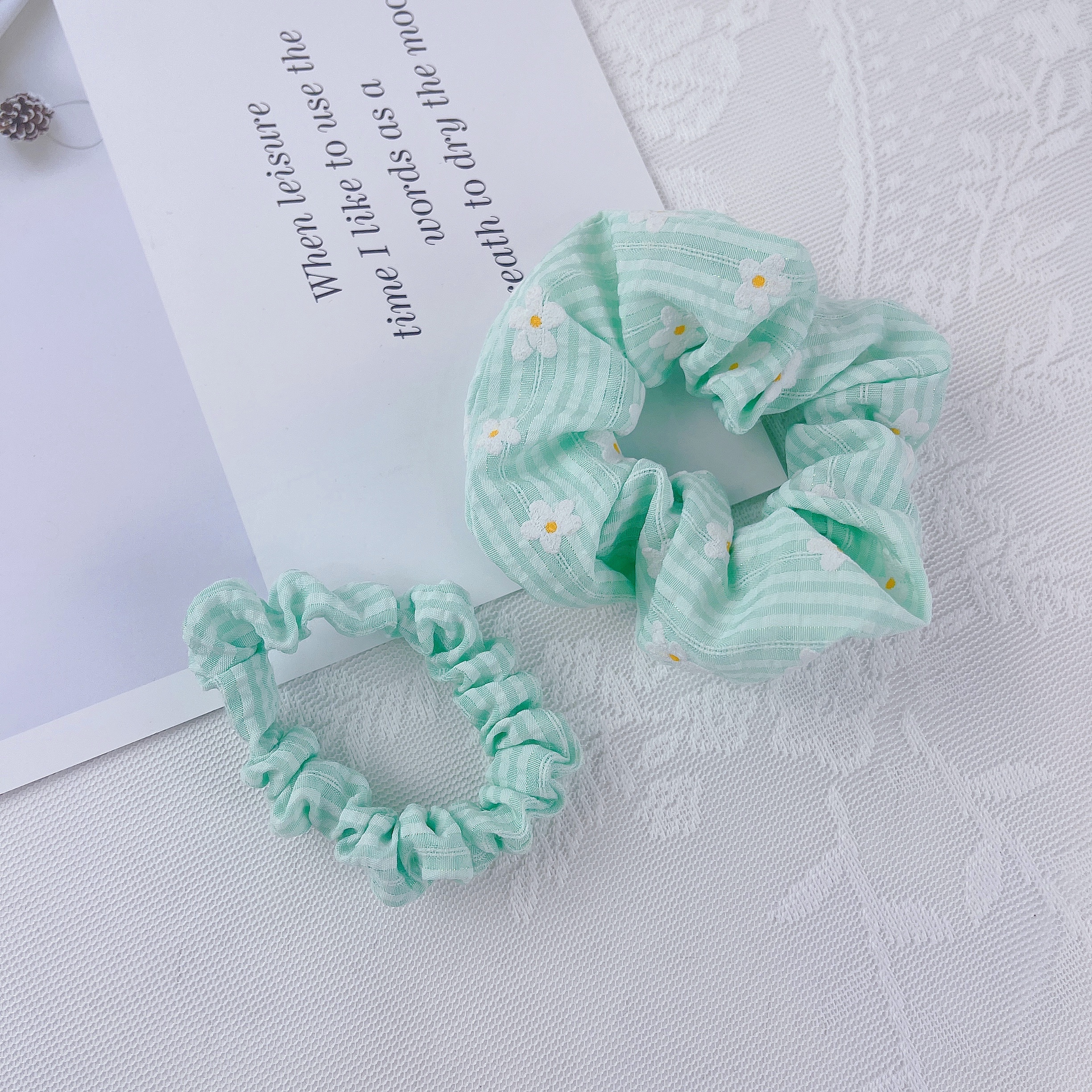 Bikini set card - checkered hair band Specification image