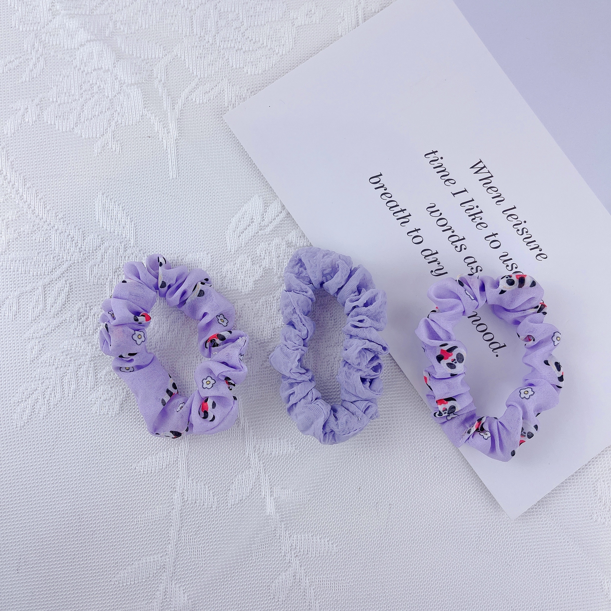 Bikini set - Panda Small Intestine Hair Band Application Scenario