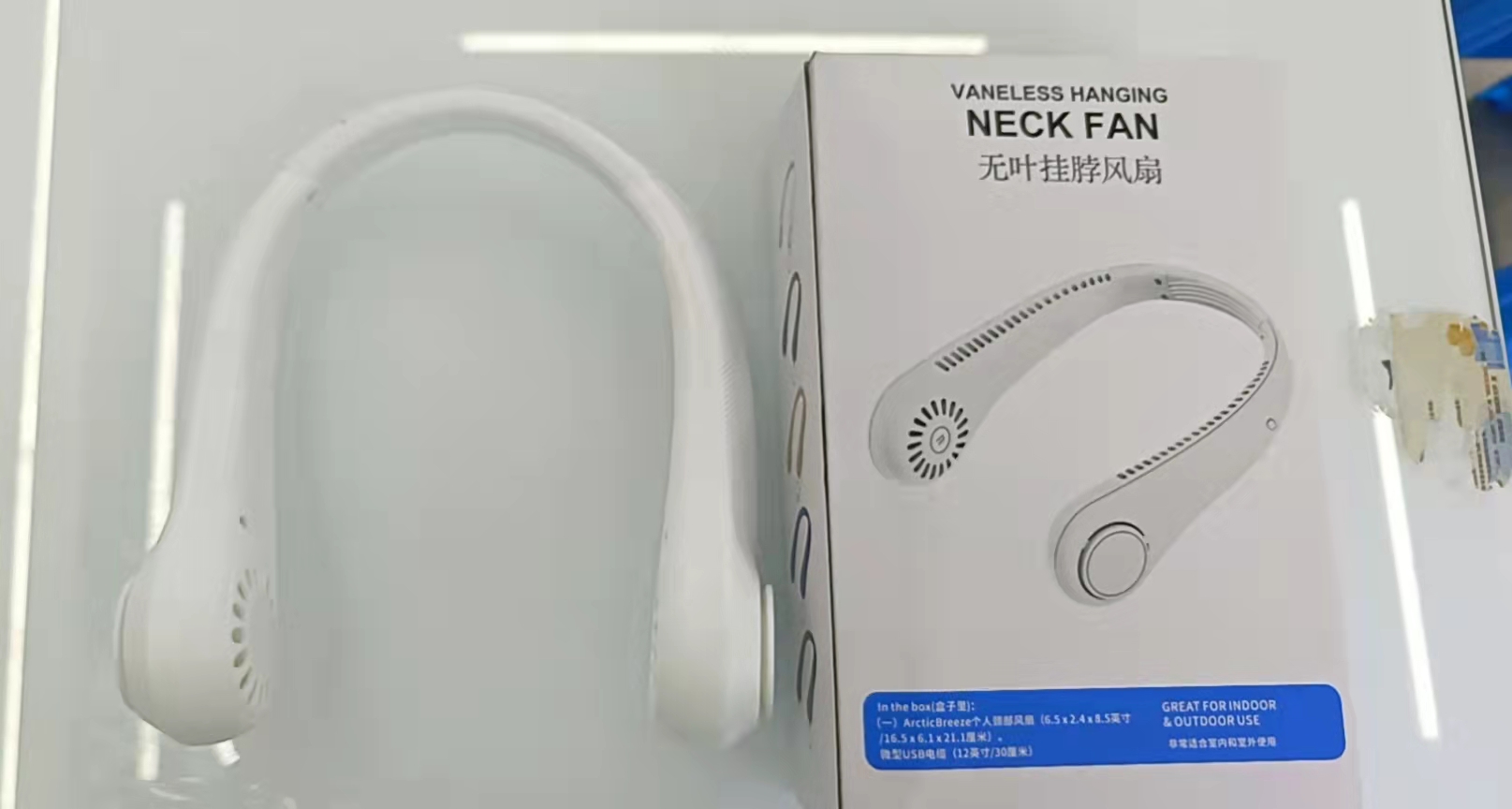 The A16 bladeless neck-hanging fan has three Settings to free your hands Application Scenario