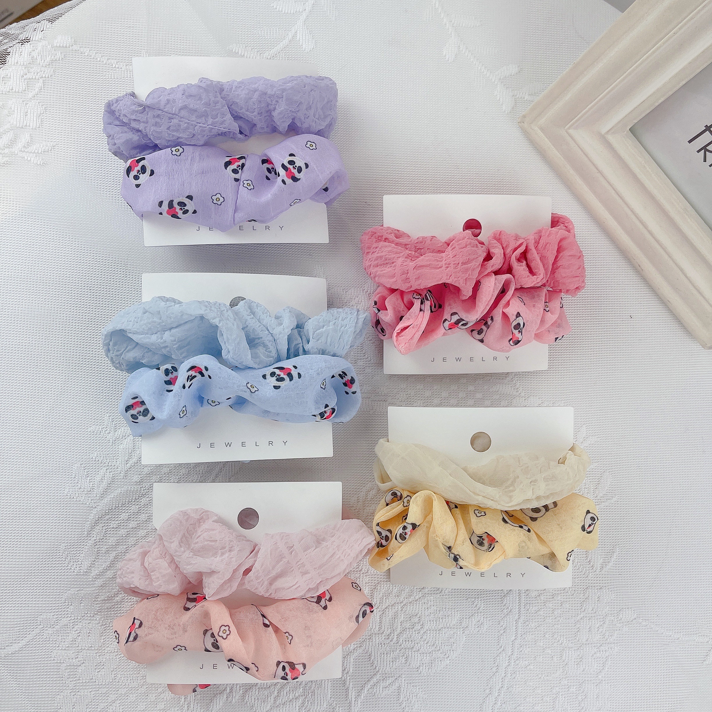 Bikini set Card - Panda Colon Hair Band