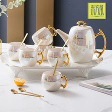 北欧轻奢简约陶瓷杯子茶壶水杯水壶茶杯茶具水具套装家用客厅水具整套礼品