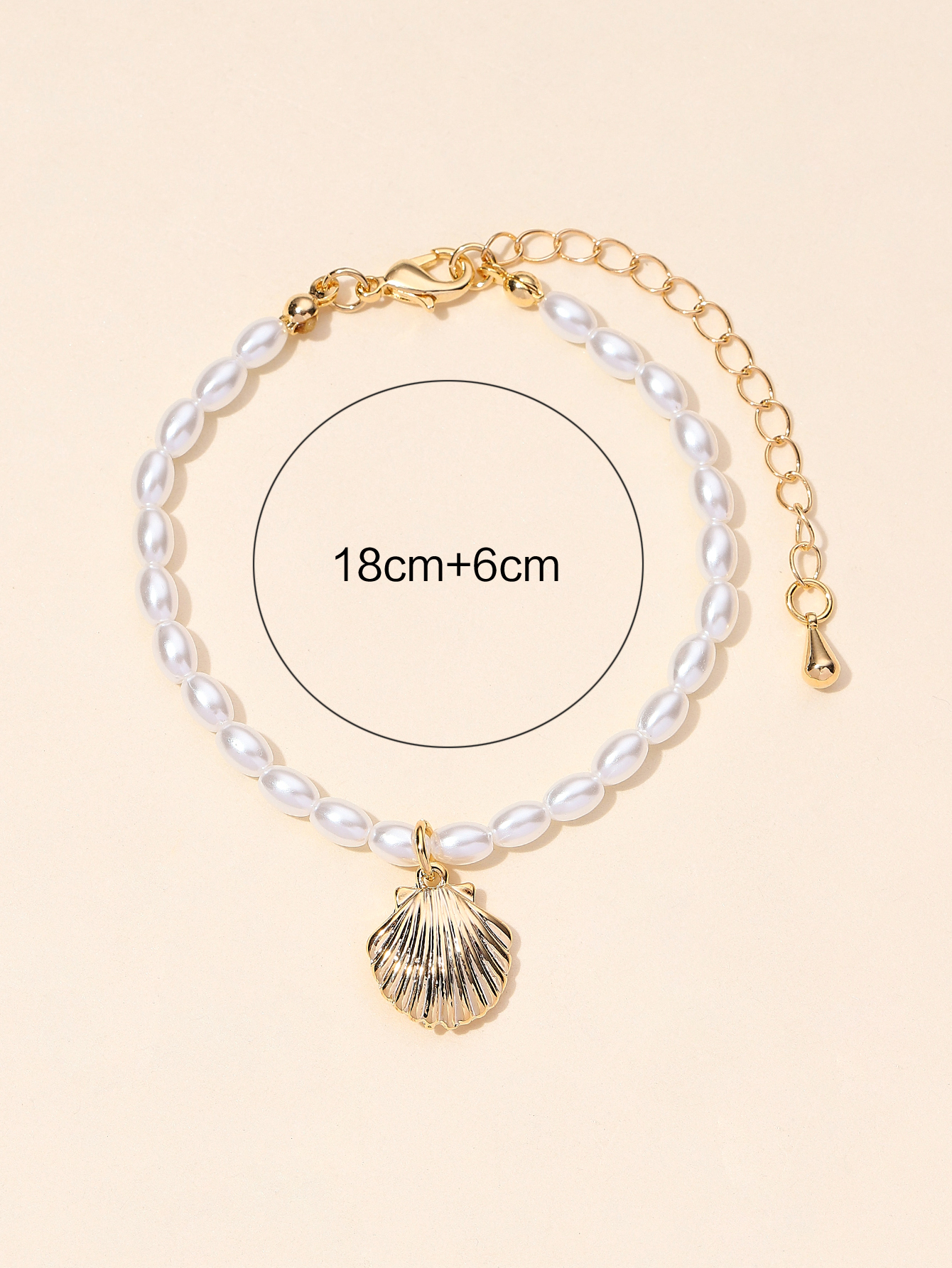 Xuhui brand's fashionable pearl bracelet with real gold plating is a simple and versatile, elegant and trendy accessory for women Specification image
