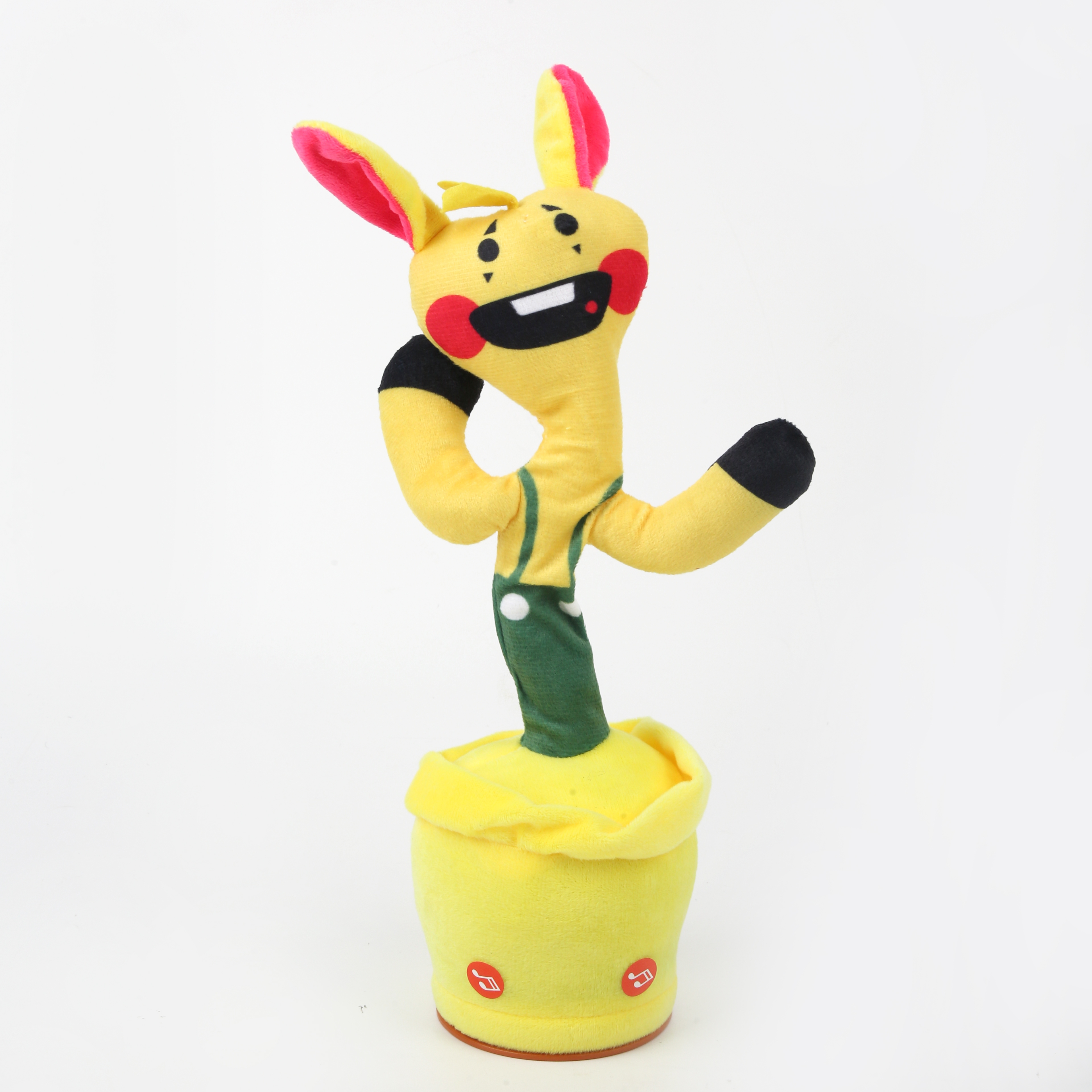 抖音同款网红充电电池英文波比兔子会跳舞录音仙人掌扭扭仙人掌扭动会唱歌跳舞生日礼物摇摆