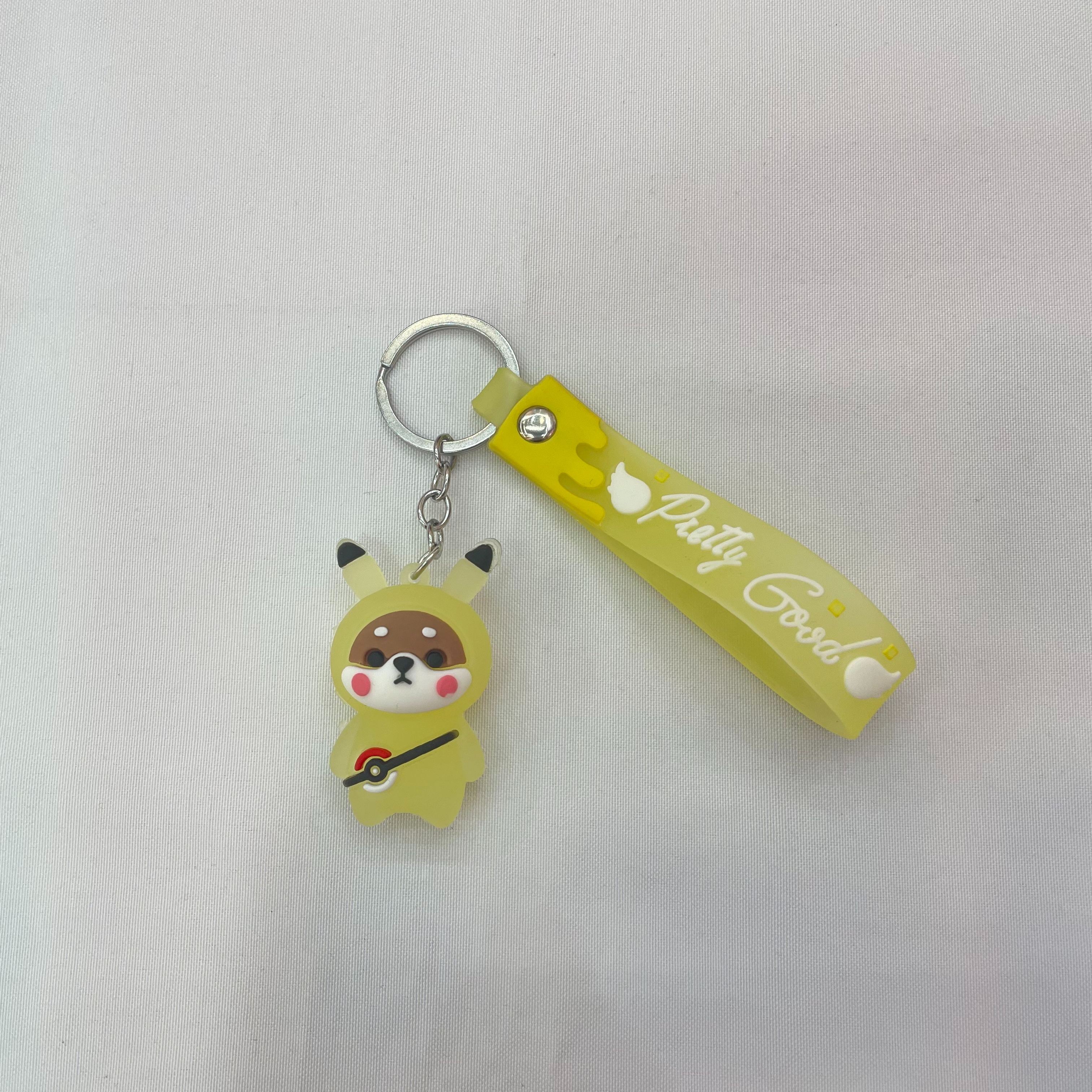 Creative and popular jelly-colored backpack bear soft rubber keychain cartoon bear 3D figurine pendant Application Scenario