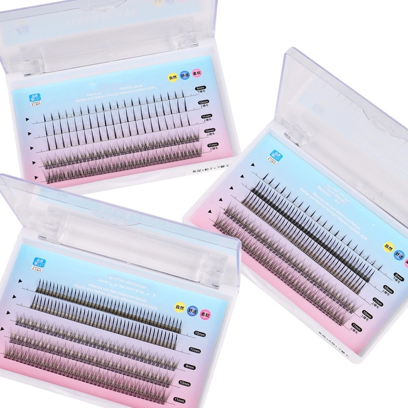 shanilak A-type fairy fishtail false eyelashes 5 rows mixed, brown and black available. Popular self-extended eyelashes for long-lasting curling Application Scenario