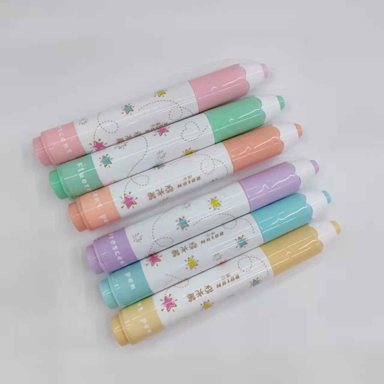 Pencil-shaped colored highlighters, student key point marking pens, journal pens, large-capacity drawing pens Application Scenario
