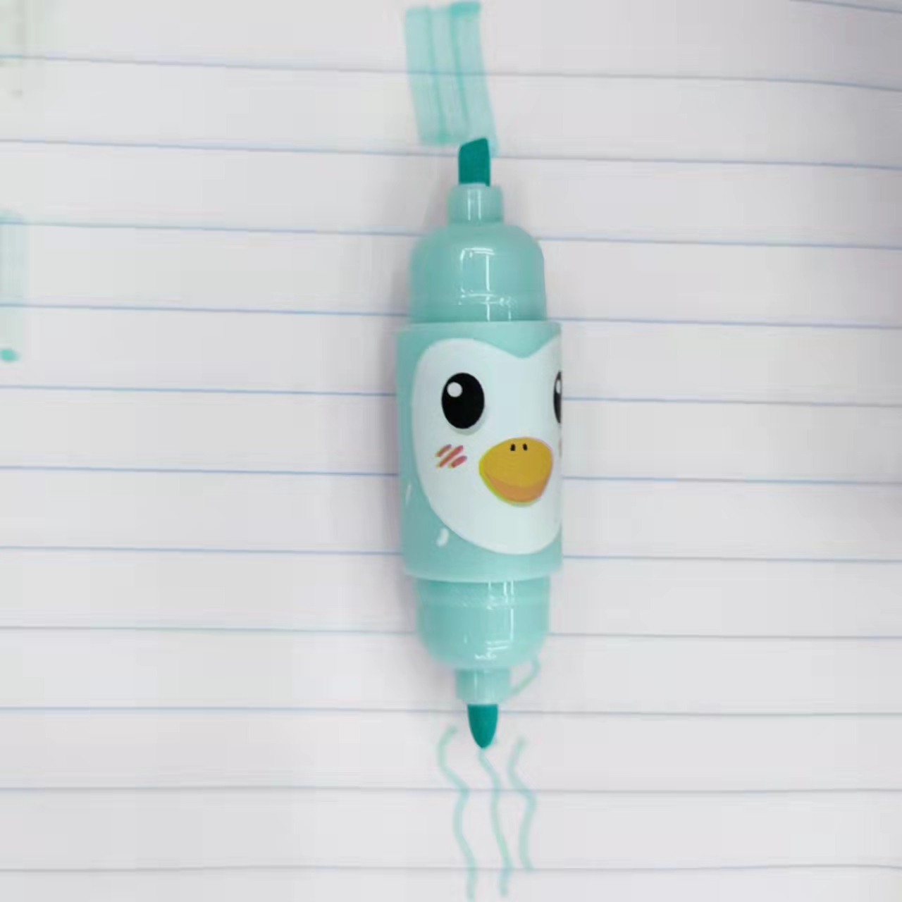 Sausage-shaped colored highlighters, student key marking pens, notebook pens, large-capacity drawing pens Item Picture