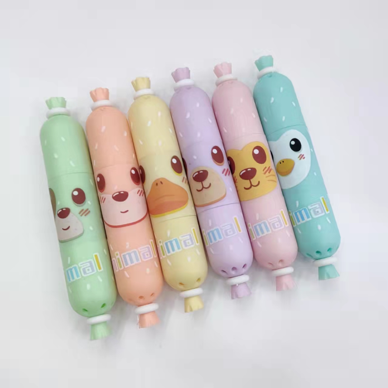 Sausage-shaped colored highlighters, student key marking pens, notebook pens, large-capacity drawing pens Application Scenario