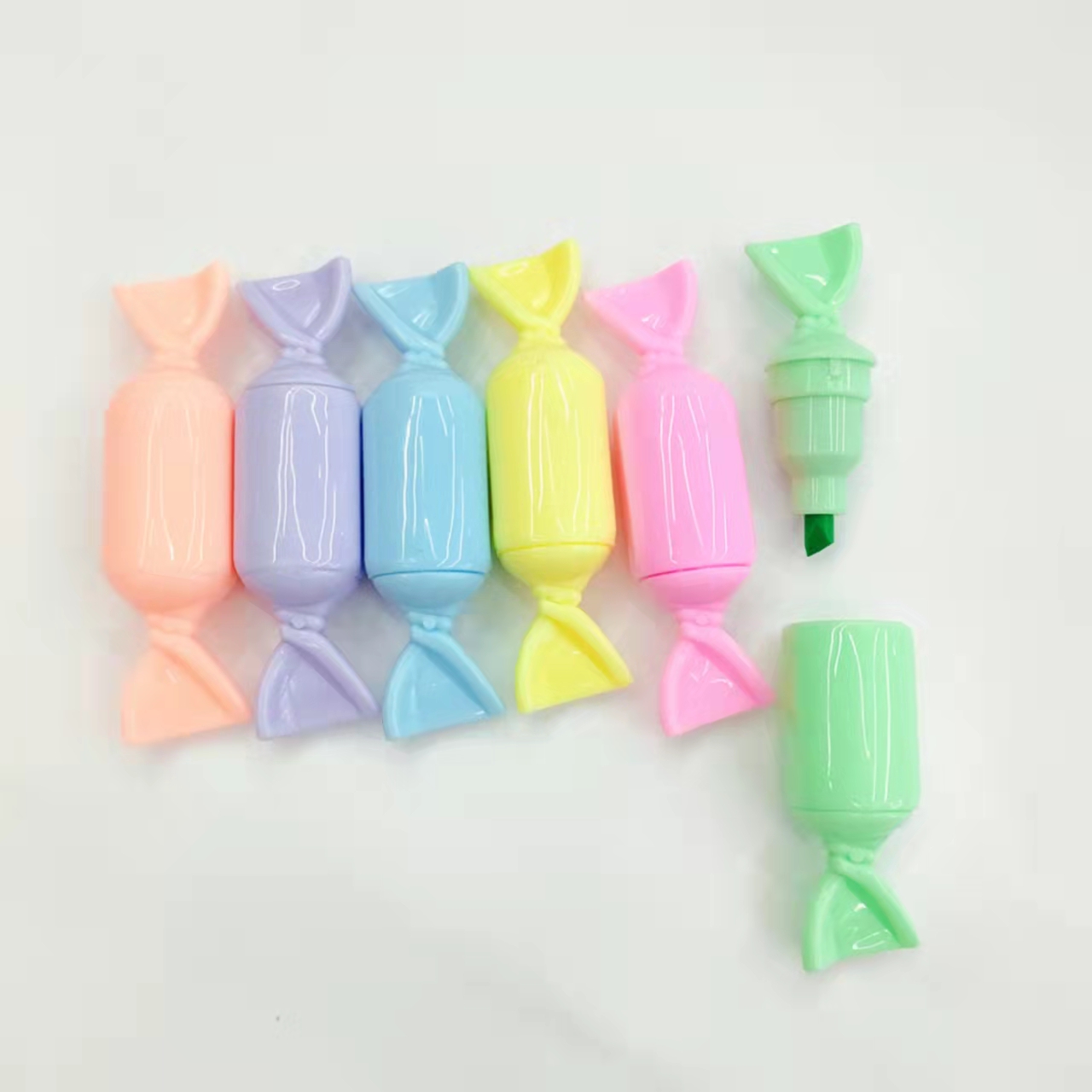 Candy-shaped colored highlighters, student key point marking pens, notebook pens, large-capacity drawing pens Specification image