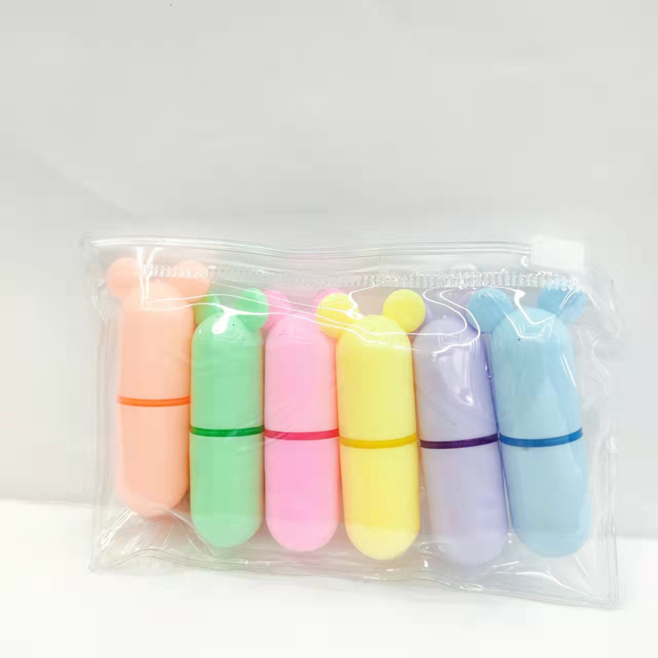 Shaped colored highlighters, student key point marking pens, journal pens, large-capacity drawing pens