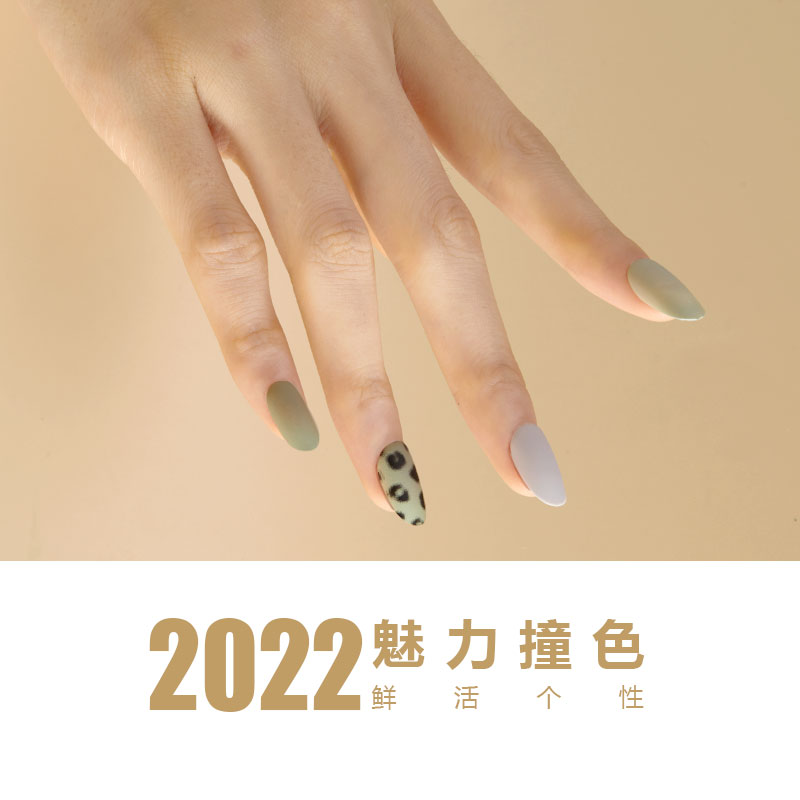 INS 'latest oval-shaped, matte leopard print wearable nail art patches and ribbon matte nail art patches are now sincerely inviting agents details Picture