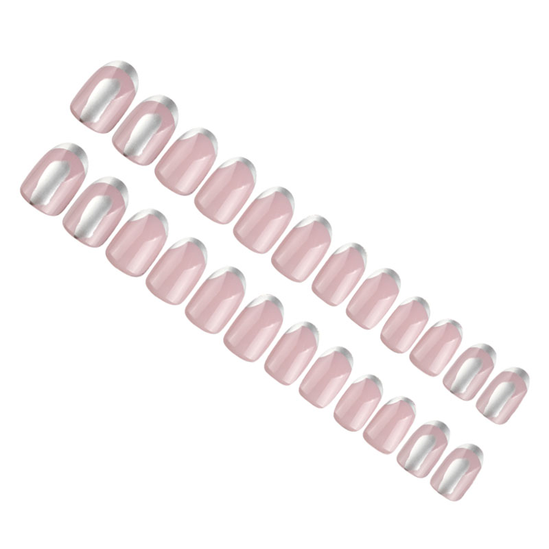 The latest oval-shaped, simple and slender, youthful wearable nail nail patches, ribbon matte nail nail patches, wearable nail patches from INS Application Scenario