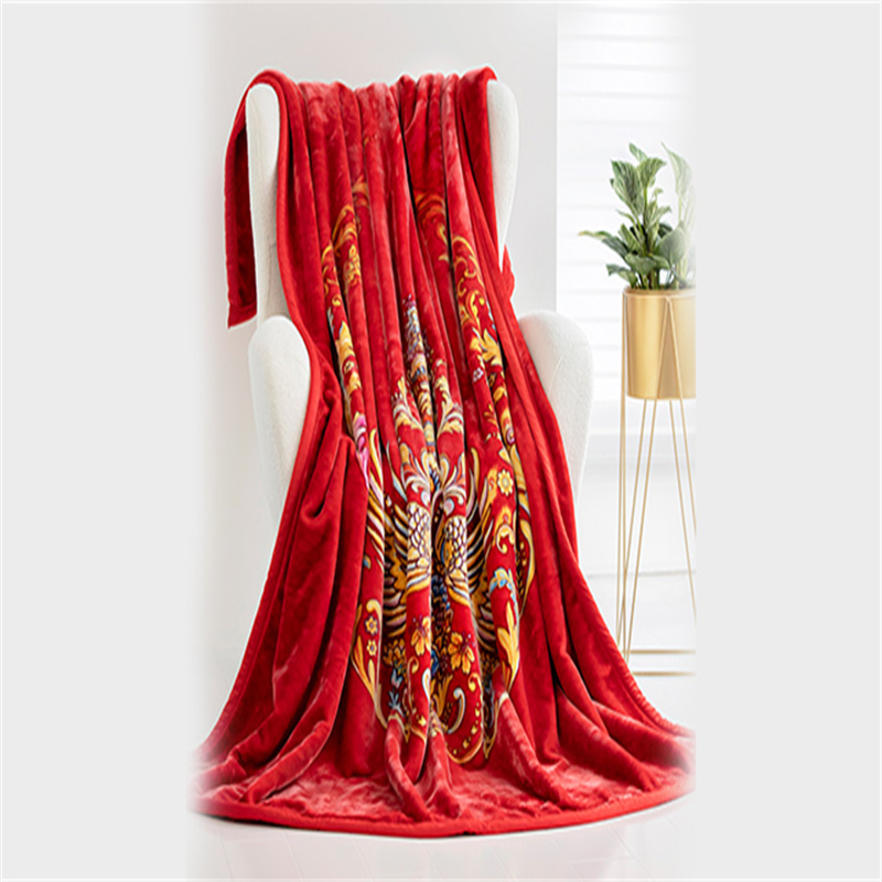 真爱毛毯 缘起今生婚庆云毯 拉舍尔毛毯内销外贸专供毛毯加厚冬季毯子 午睡毛毯 沙发休闲毯 库存毛毯 图