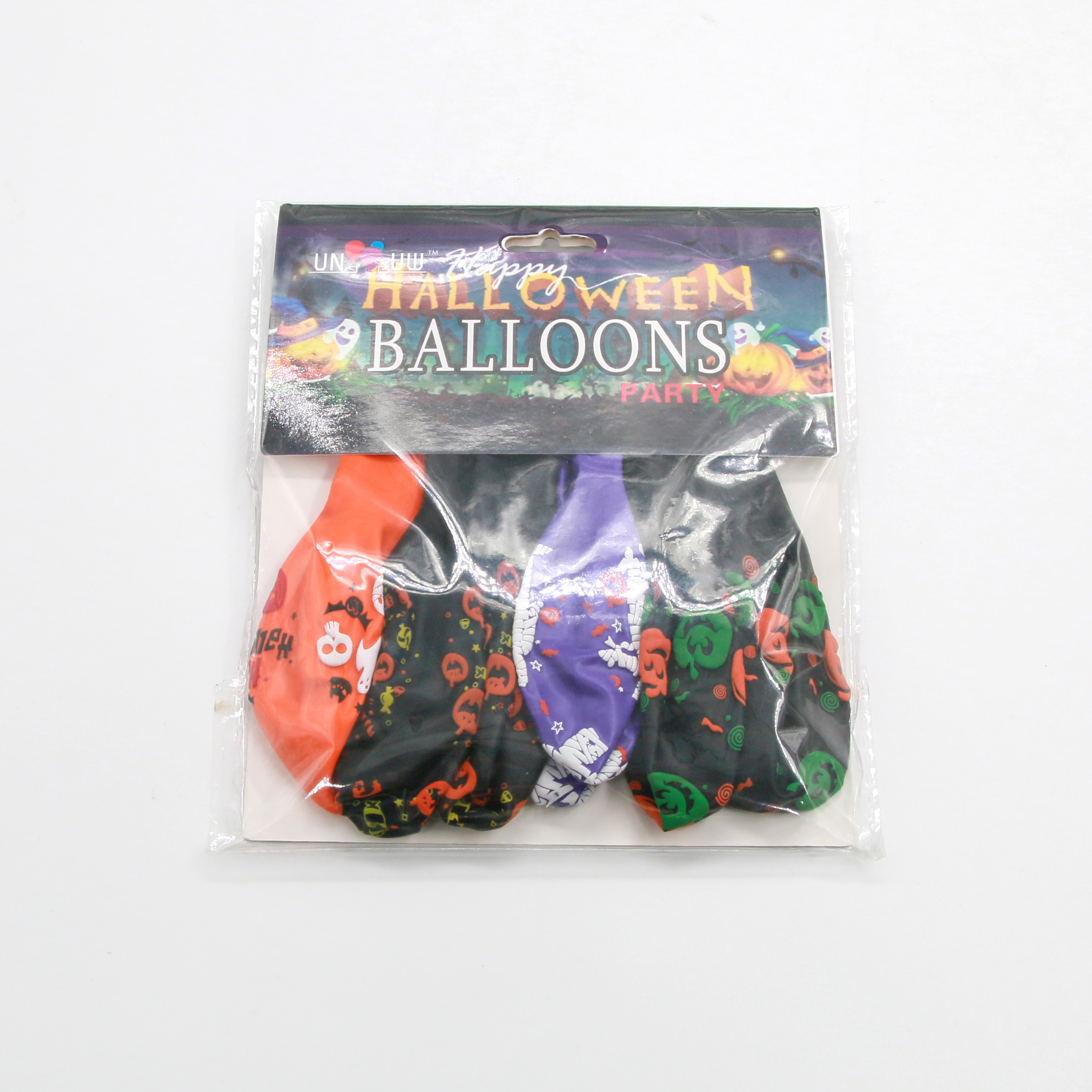 纯色气球多色混装气球乳胶气球派对布置用品派对气球万圣节图案详情图3