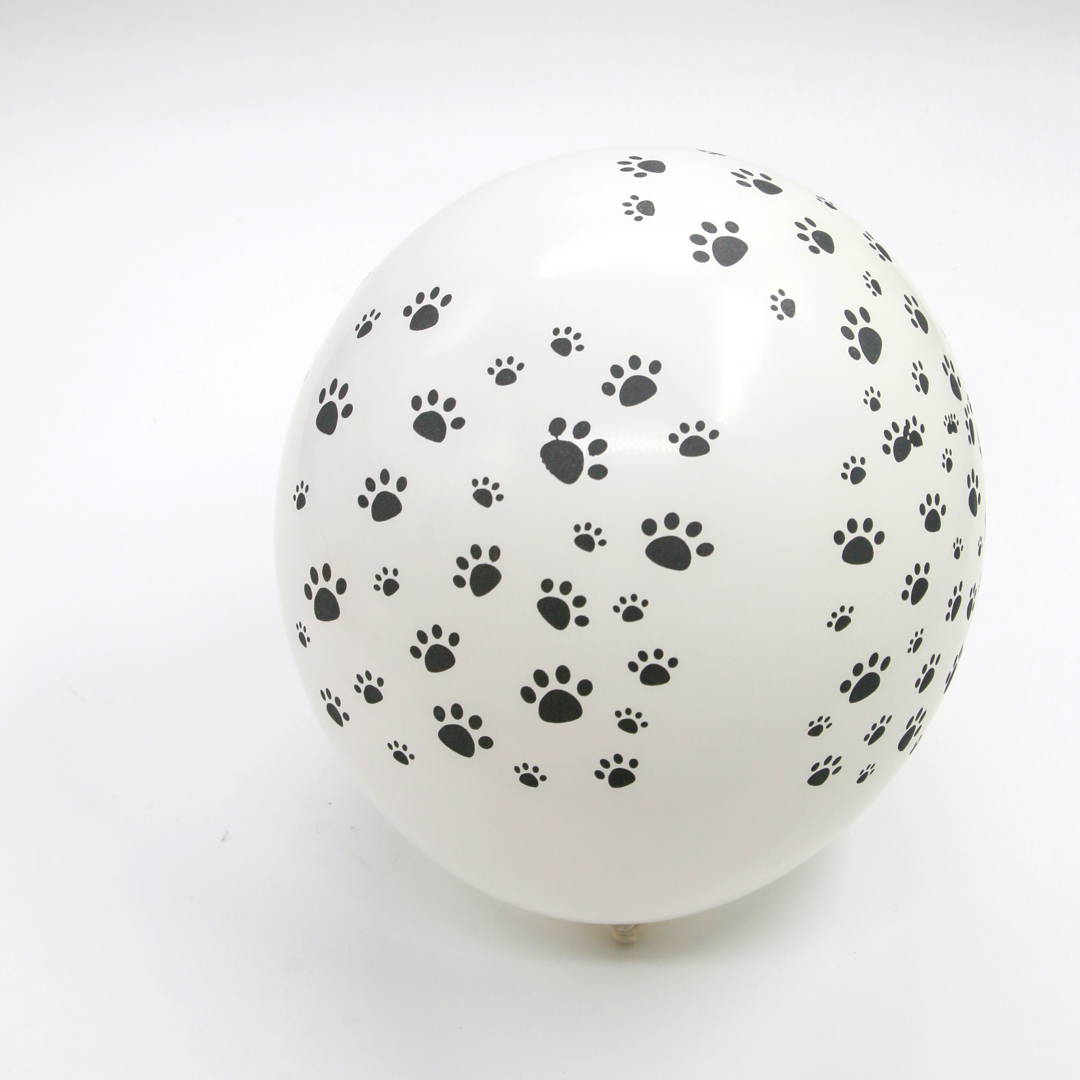 白底脚印图案气球乳胶气球派对布置用品派对气球