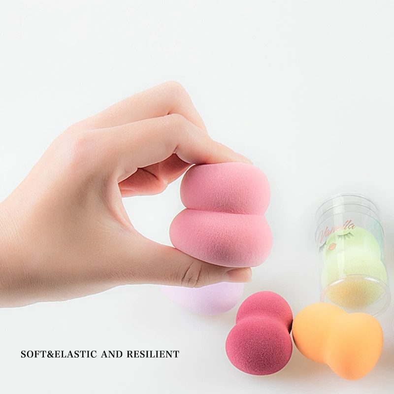 Wet and dry dual-purpose gourd powder puff, water drop, oblique cut, soak in water to become larger, beauty egg, hydrophilic non-latex sponge, custom-made shanilak Specification image