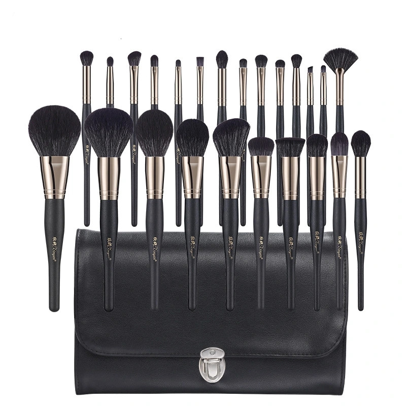 24-piece Obsidian makeup brush set, eyeshadow brush, blush brush, powder brush, complete set of beauty tools manufacturer shanilak