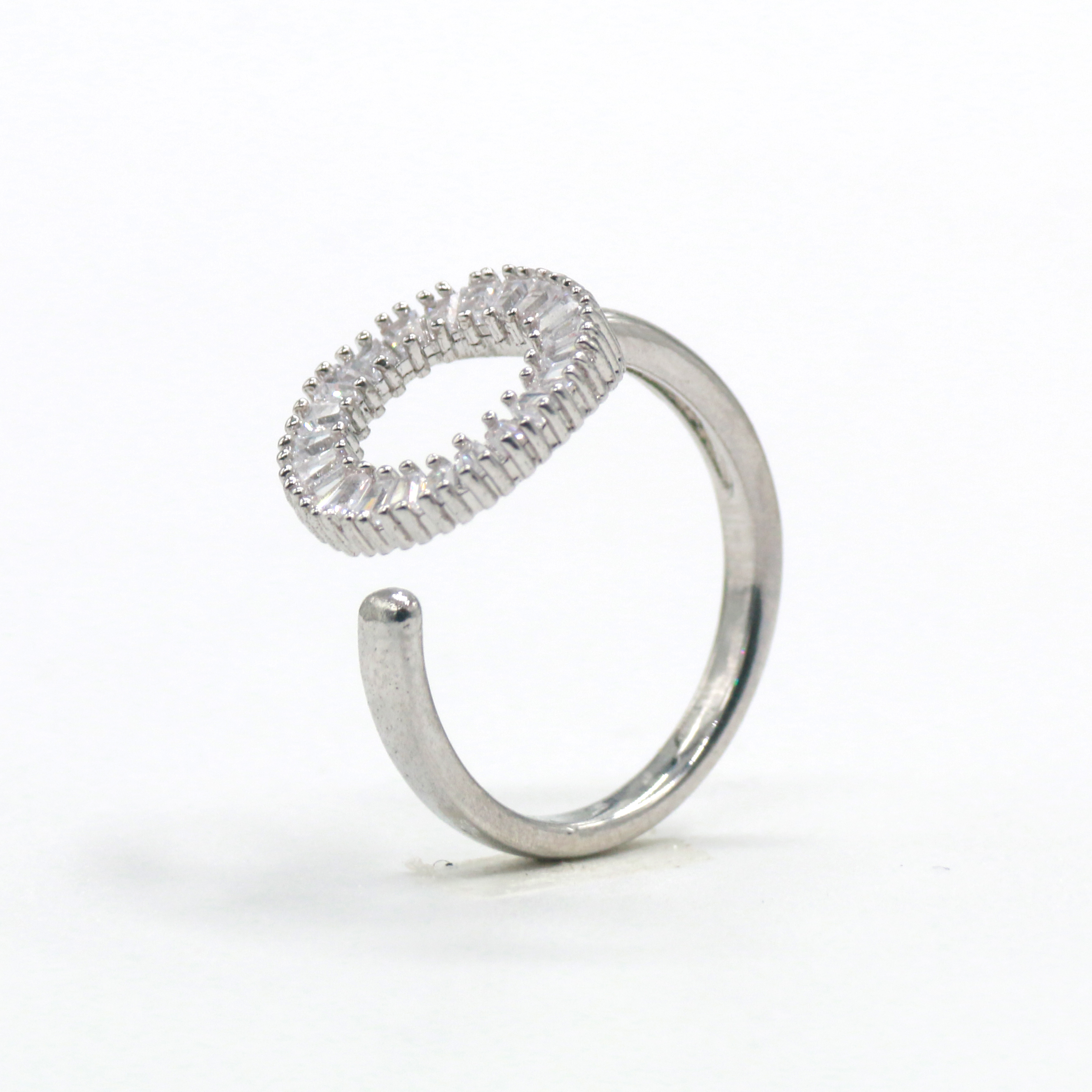 Anillo de circonitas de cobre 6 details Picture