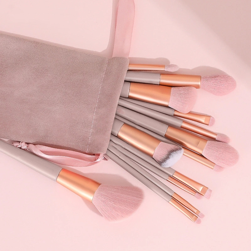 Sijiqing 13-piece makeup brush Set fix Fiber Soft Bristle Green Field Wizard Powder Blush Brush Beauty Tool shanilak Application Scenario