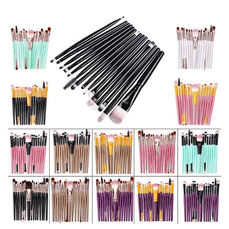 15-piece makeup brush set: eyeshadow brush, eye brush, eyebrow brush, eyelash brush, lip brush, complete set of beauty tools in stock, shanilak